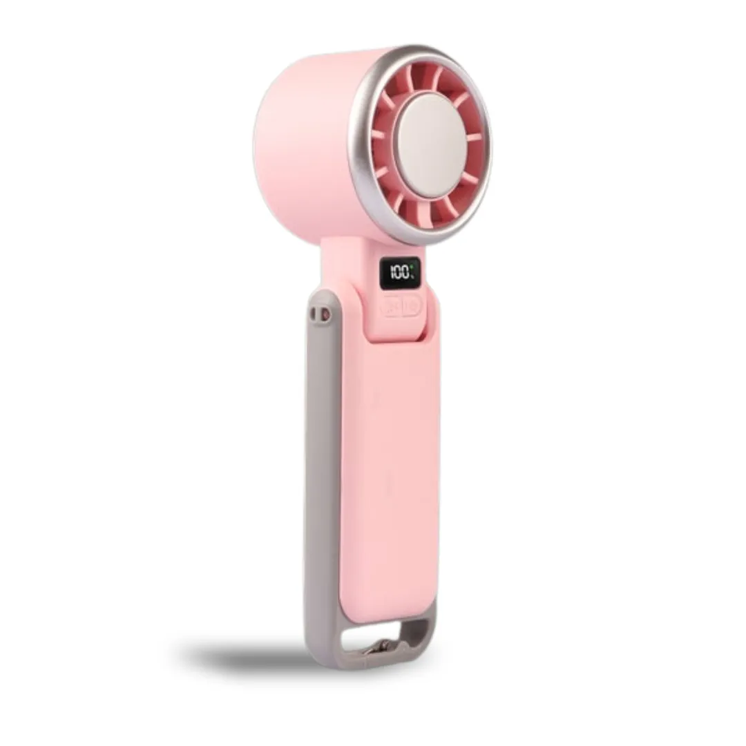 High-Speed Handheld Ice-Cooling Fan with 4000mAh Battery