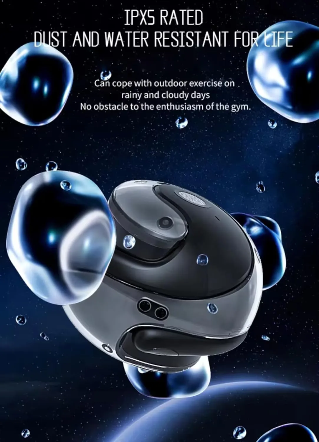 BY01 Bluetooth Open Ear Wireless Earbuds – Ultimate Sports & Fitness Headphone